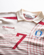 Jacquard Knit Collared Shirt